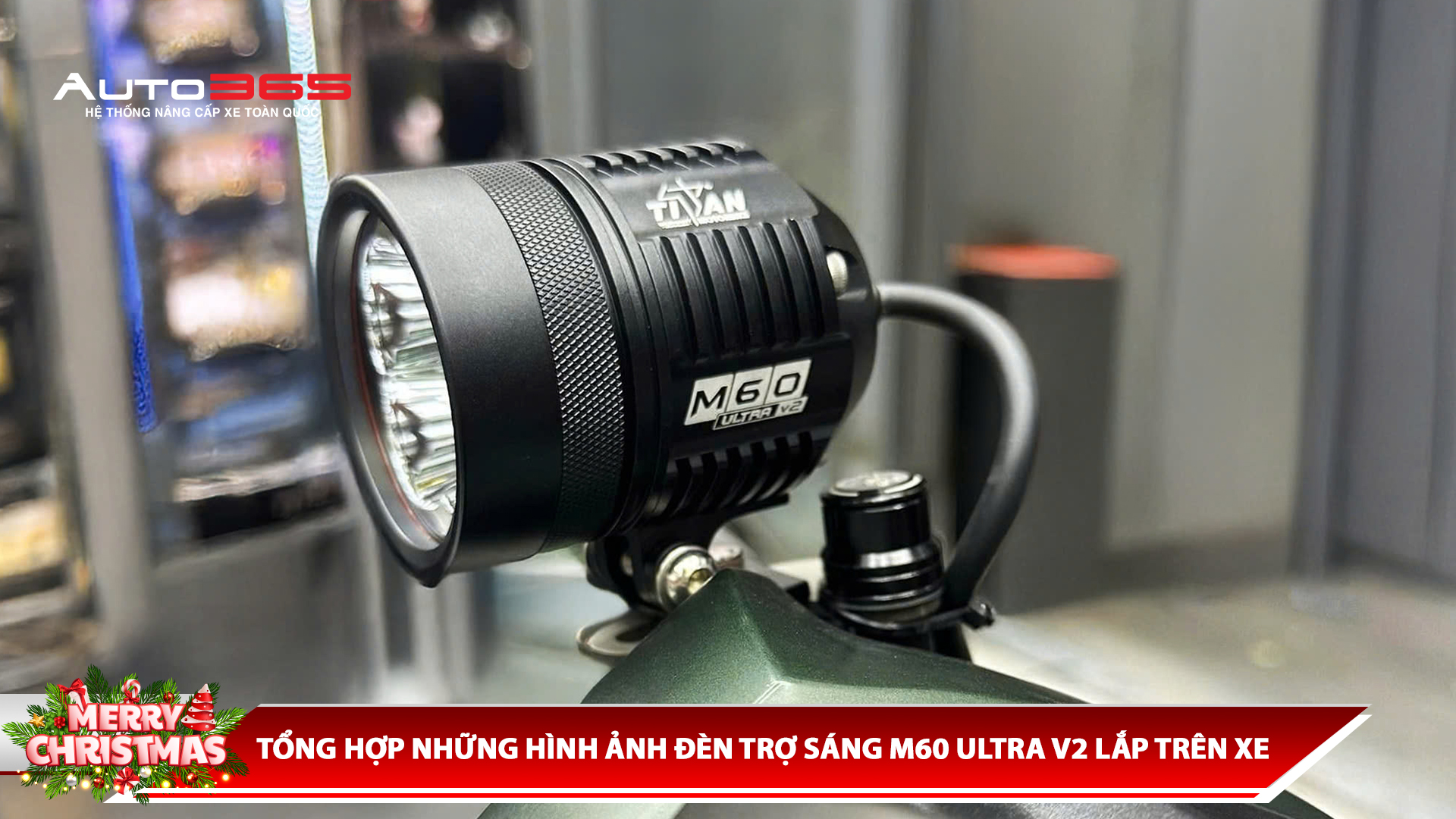 TỔNG HỢP NHỮNG HÌNH ẢNH ĐÈN TRỢ SÁNG M60 ULTRA V2 LẮP TRÊN XE